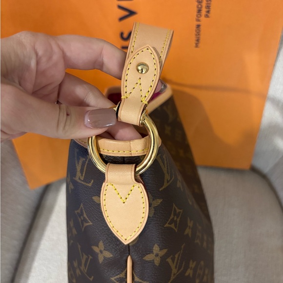 Authentic Louis Vuitton NEW delightful PM discontinued Pink pivone monogram bag - Picture 10 of 13